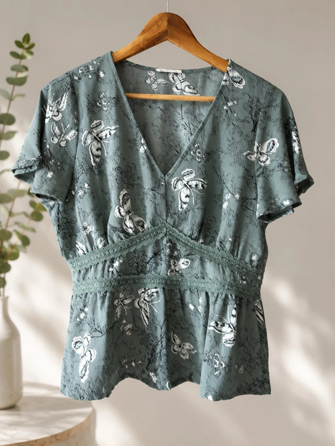 Blouse fluide Cache Cache vert d'eau - Taille 38